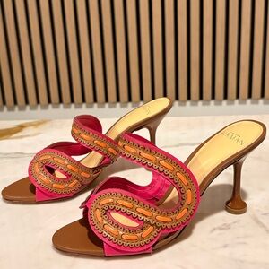 Alexandre Birman Pink and Brown Sandals 36IT